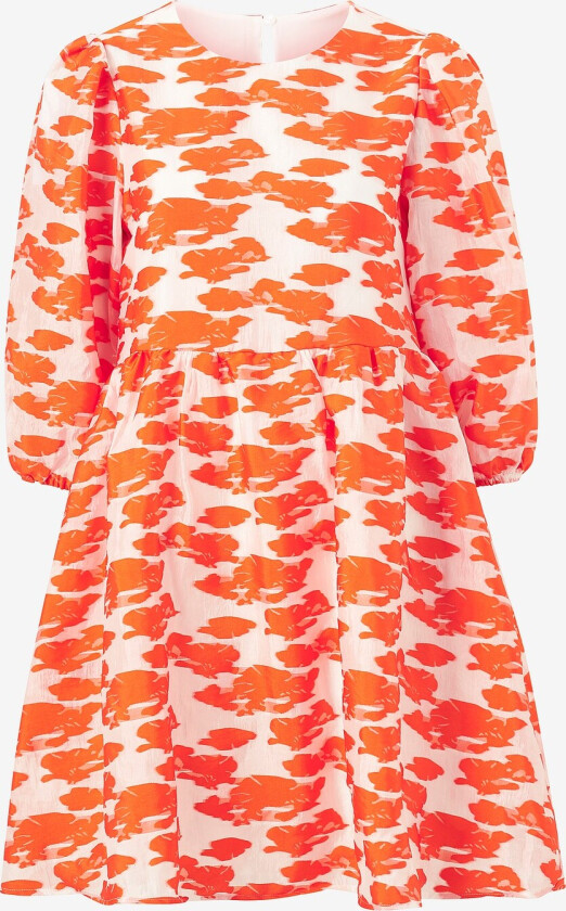 Kjole slfAbrielle 3/4 Short Dress - Orange
