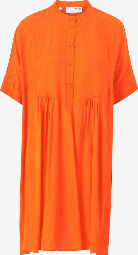 Kjole slfAbienne-Viola SS Oversize Dress - Orange