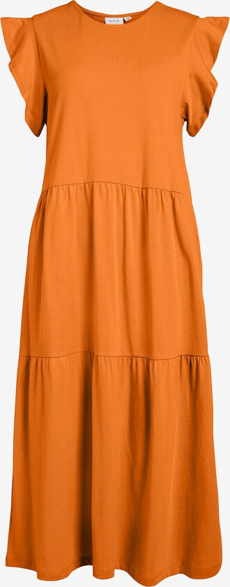 Kjole viSummer S/S Midi Dress - Orange