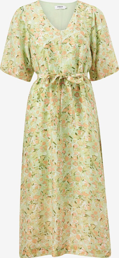 Kjole mschSandaya 2/4 Long Dress AOP - Grønn