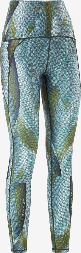 Treningstights Flattering Curved Printed Tights - Grønn