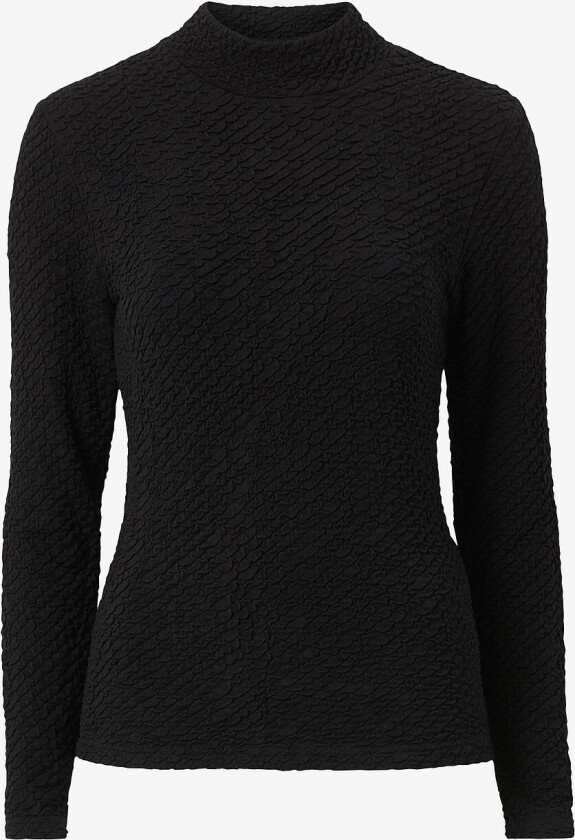 Topp slfGinny LS High Neck Top - Svart