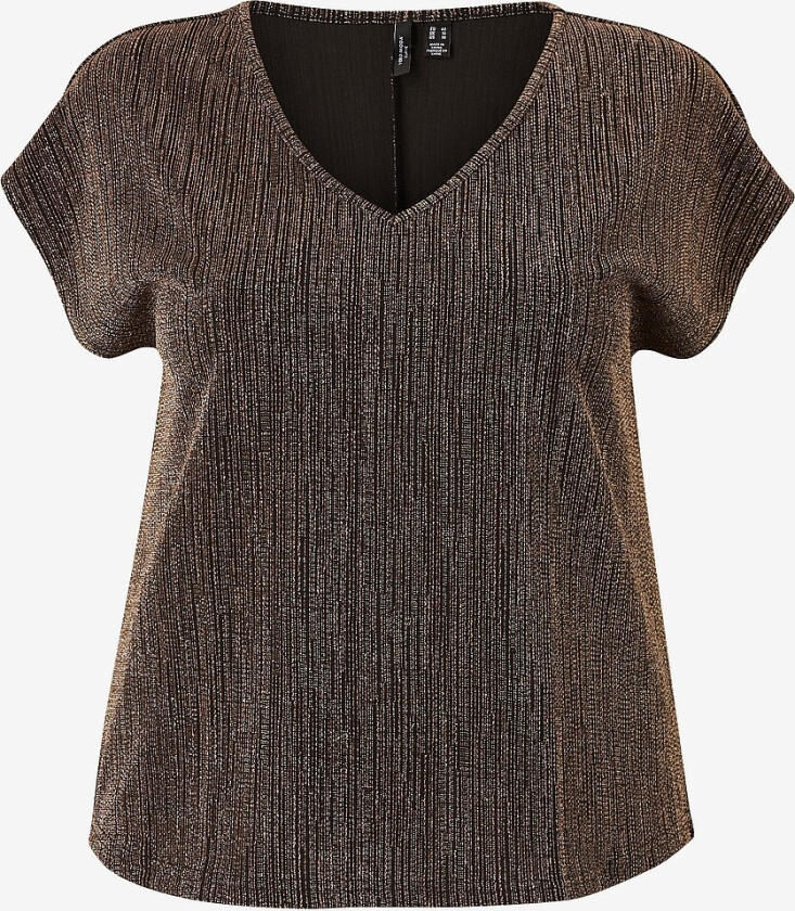 Topp vmCelma S/s V-neck Top Jrs Btq Curve - Svart