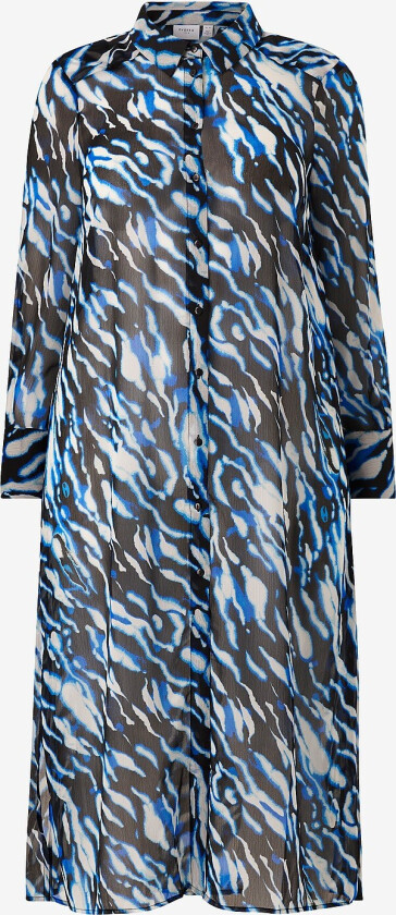 Maxikjole viFalia L/S Shirt Dress - Svart