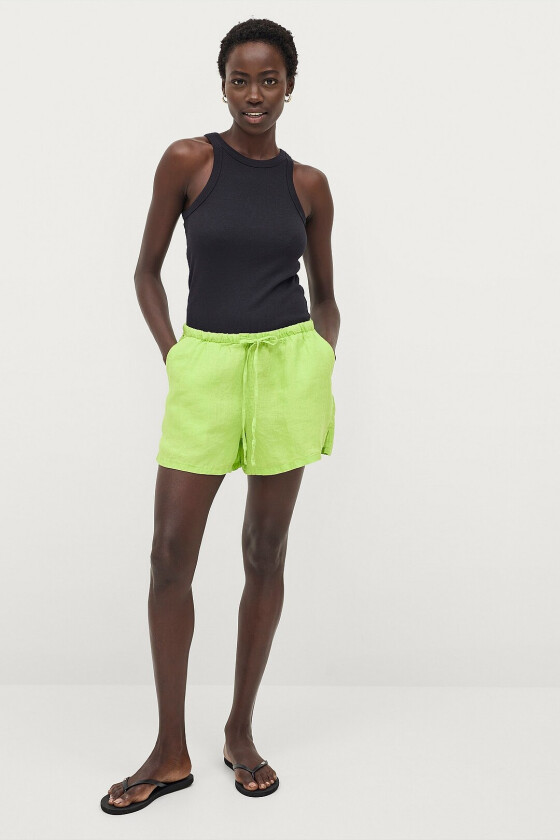 Shorts Disa Linen Shorts - Grønn