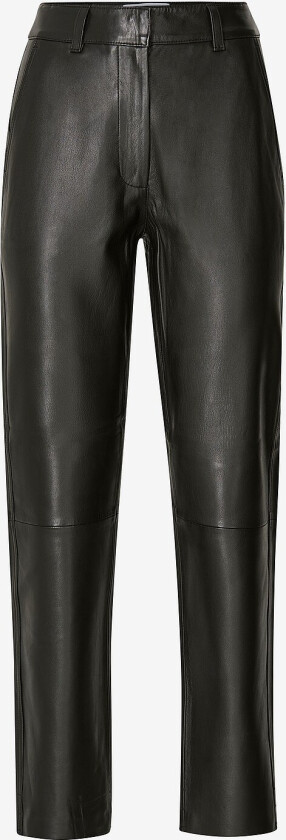 Skinnbukser slfMarie MW Leather Pants W - Svart