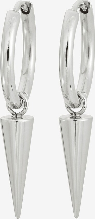 Øreringer Peak Hoops Steel - Sølv