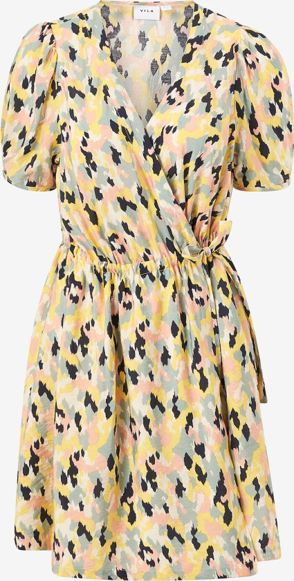 Omslagskjole viJackie Nim V-neck S/S Wrap Dress - Grønn