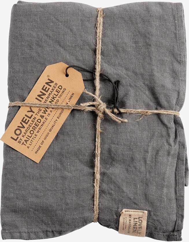 Kjøkkenhåndkle Misty i vasket lin - Svart