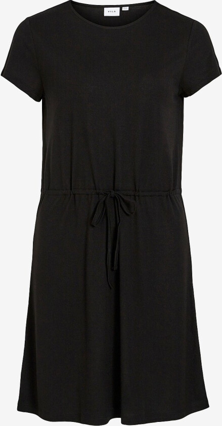 Kjole viMooney S/S String Dress - Svart