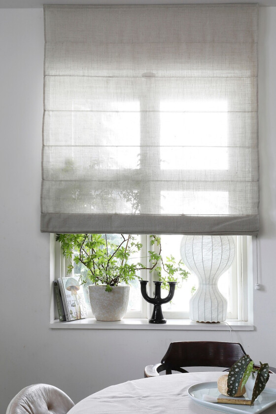 Liftgardin Ellie halvlin 220 cm høy - Natur