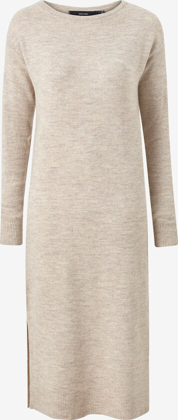 Kjole vmLefile LS Boatneck Calf Dress - Grå