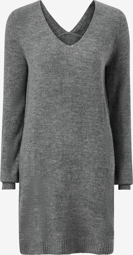 Strikketkjole jdyElanora L/S V-neck Dress Knt - Grå
