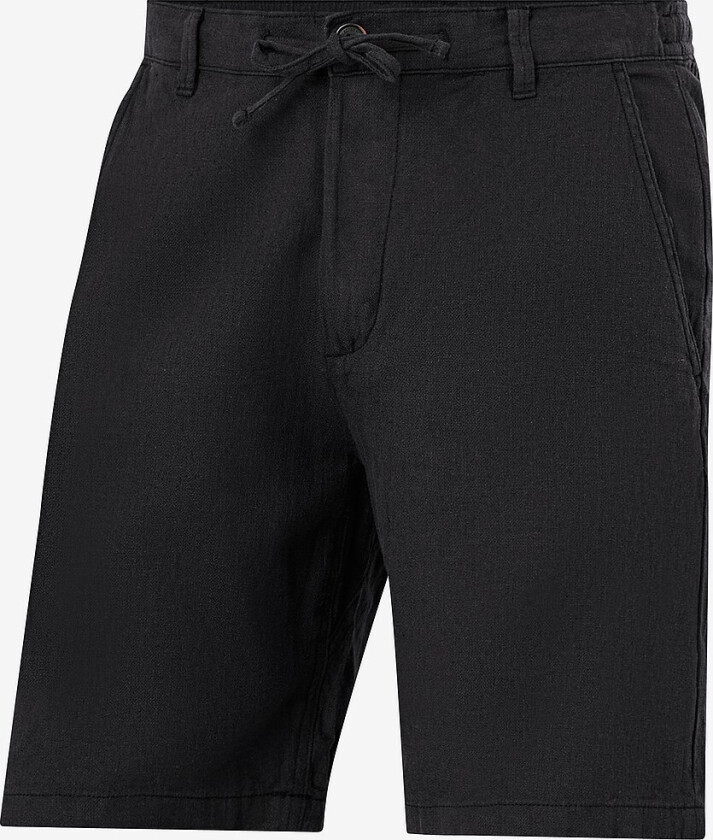 Shorts slhComfort-Brody Linen Shorts - Svart