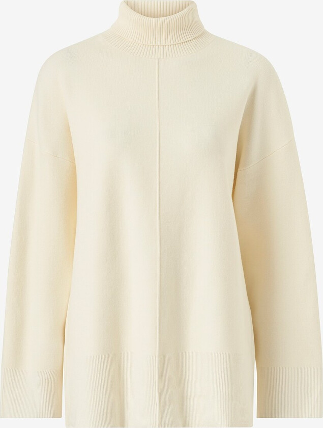 Tunika objGunvor L/S Knit Tunic - Hvit