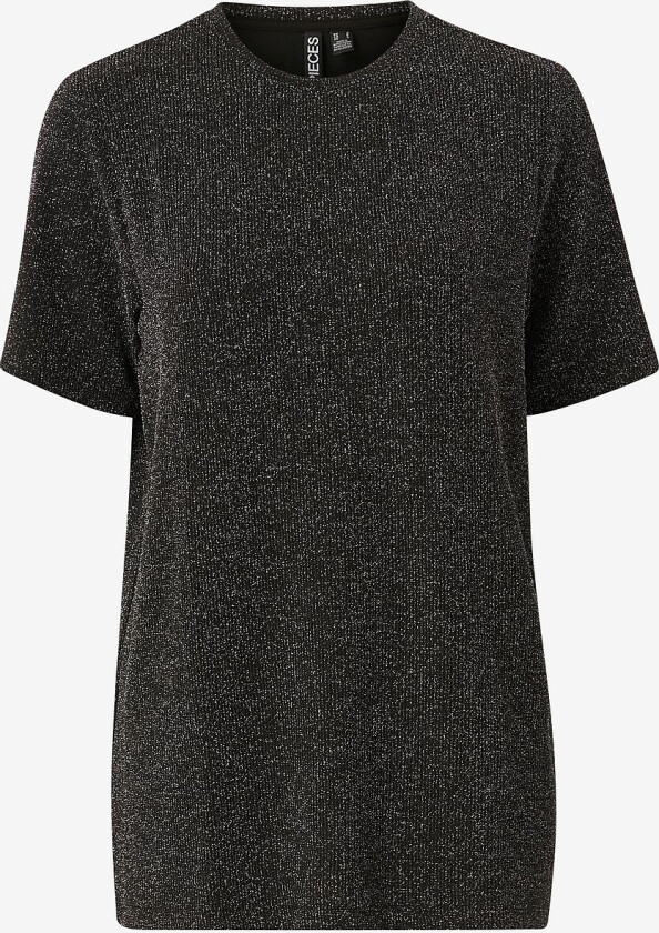 Topp pcLina SS Oversize Tee - Svart