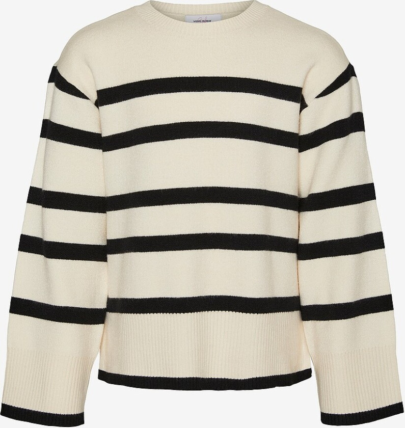 Genser vmSaba LS O-neckPullover GA Girl - Beige