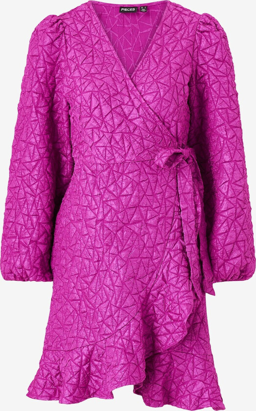 Omslagskjole pcSeville LS Wrap Dress - Lilla