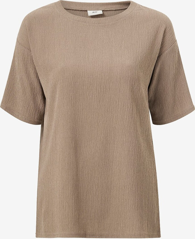 Topp jdyLotus S/S Loose Top Jrs Atk - Brun