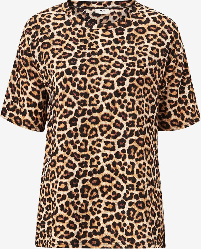 Topp jdyLotus S/S Loose Top Jrs Atk - Brun