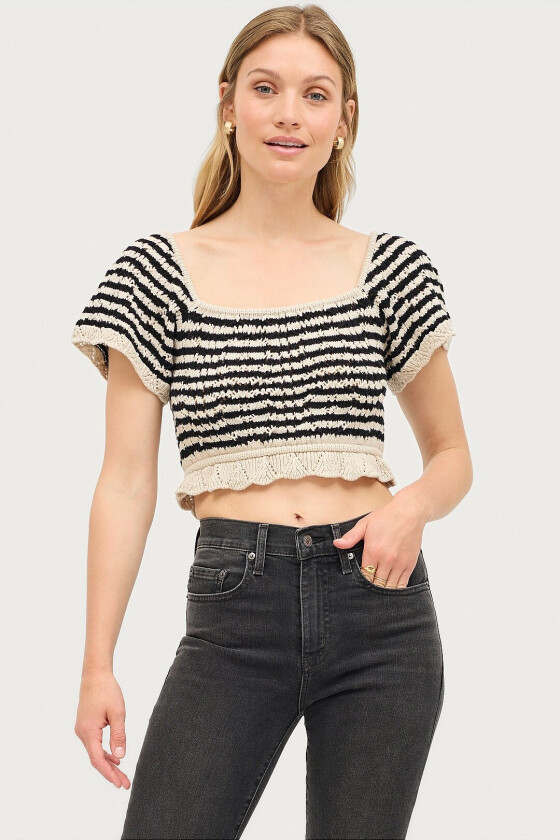 Topp Knitted - Flerfarget