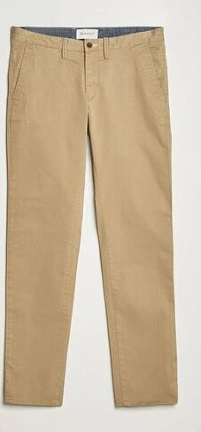 Slim Fit Twill Chino Dark Khaki