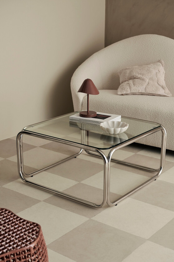 Sofabord Manita 80x80 cm - Krom