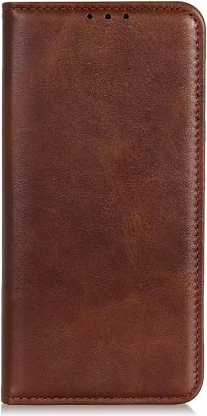 iPhone 11 Magnetisk Flip Deksel med Kortholder & Stativ - Brun Skinn