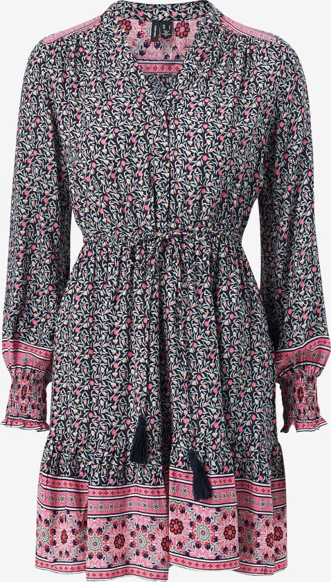 Kjole vmAmalia L/S Short Dress Boho - Blå