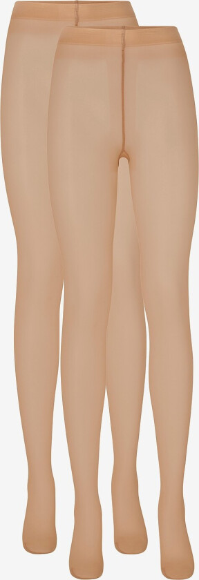 Strømpebukse Elin Premium Tights 20 den, 2-pk - Beige