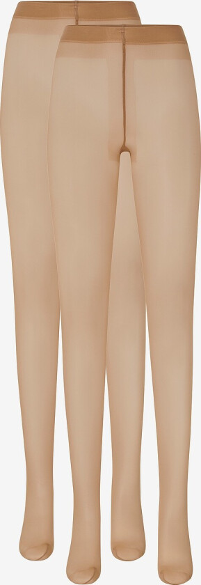 Strømpebukse Elin Premium Tights 20 den, 2-pk - Beige