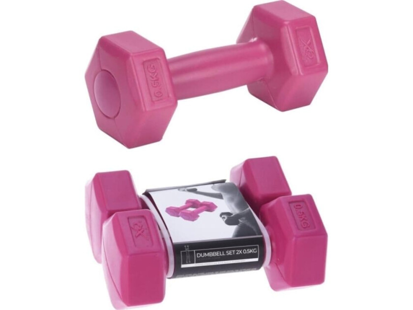 XQ Max Dumbbell 500g. Pink 2 stk.