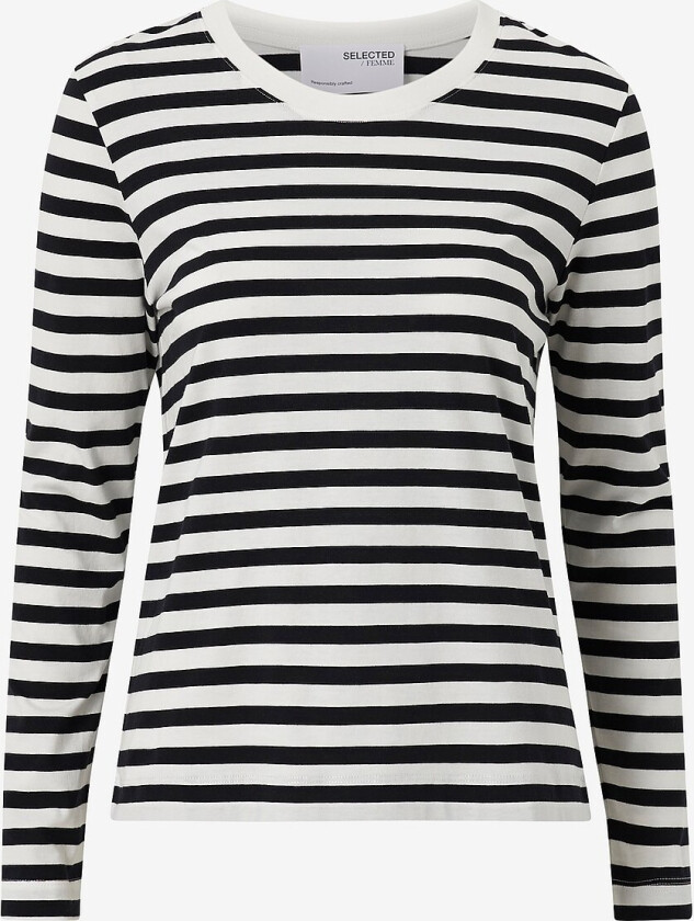 Topp slfStandard LS Tee Str - Svart