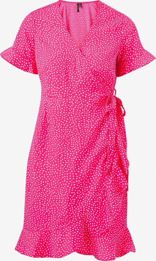 Omslagskjole vmHenna Henna 2/4 Wrap Frill Dress Wvn - Rosa