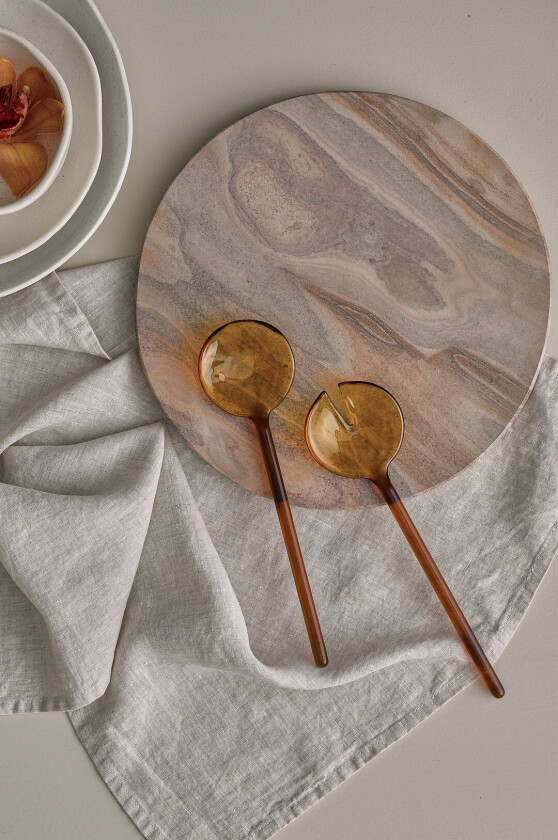 Fat / skjærefjøl Sandy diameter 30 cm - Beige