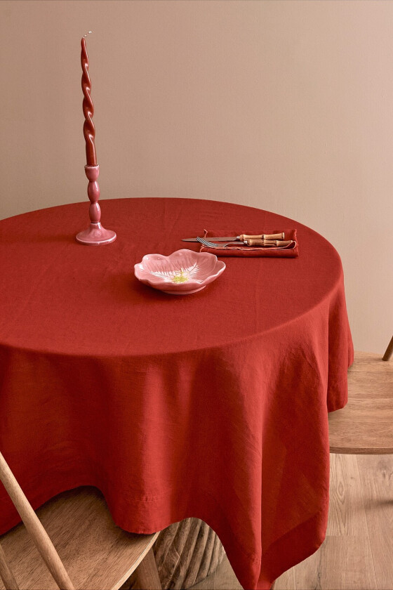 Duk Malva Christmas Edition 140x140 cm - Rød