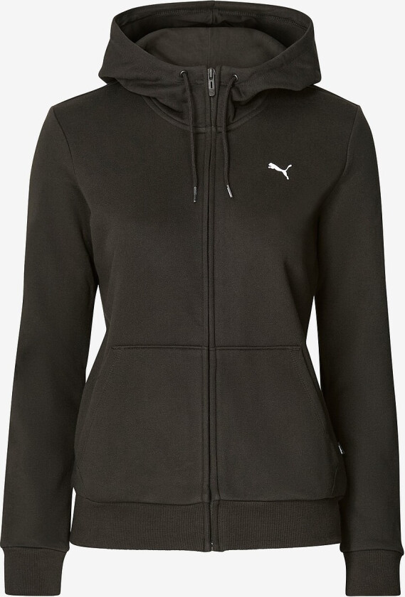 ESS Small Logo Full-Zip Hoodie FL Dame Black XL