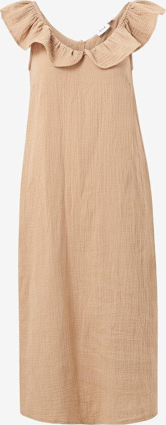 Kjole viKoola S/L Midi Dress - Brun