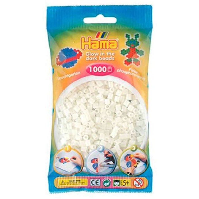 Bilde av Midi 1000 Perler - Selvlysende Grønn 55