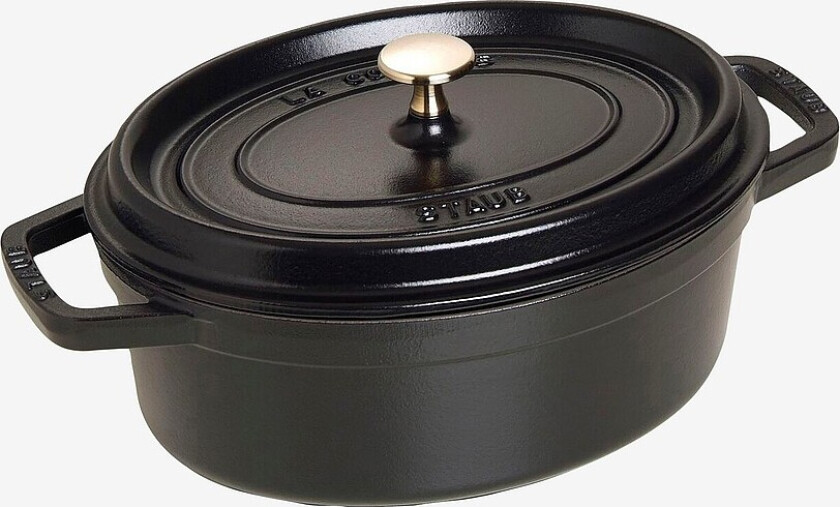 Gryte La Cocotte oval 27 cm, 3,2 l - Svart