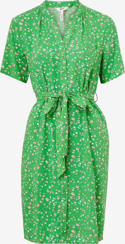 Kjole objEma Elise S/S Shirt Dress - Grønn