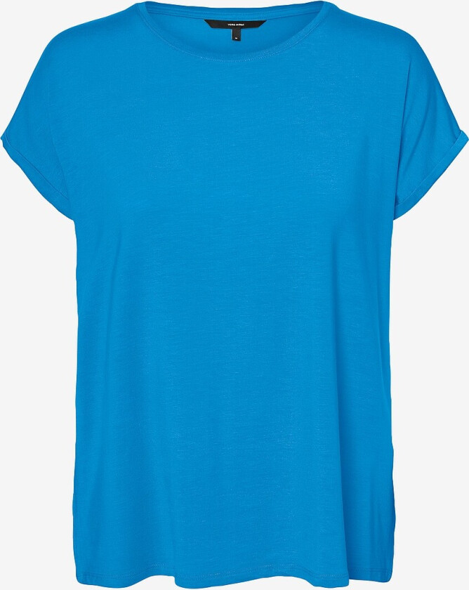 Topp vmAya Plain SS Top Curve - Blå
