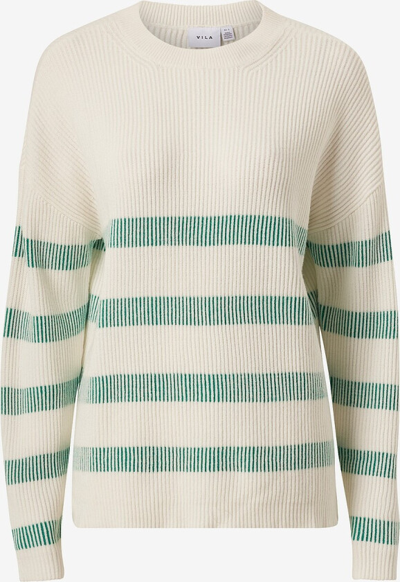 viRil Stripe L/S Knit Top - Grønn
