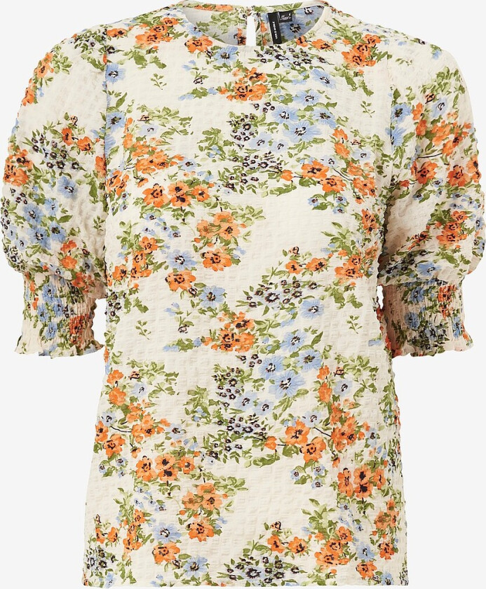 Topp vmHollo 2/4 O-neck Top Exp - Orange