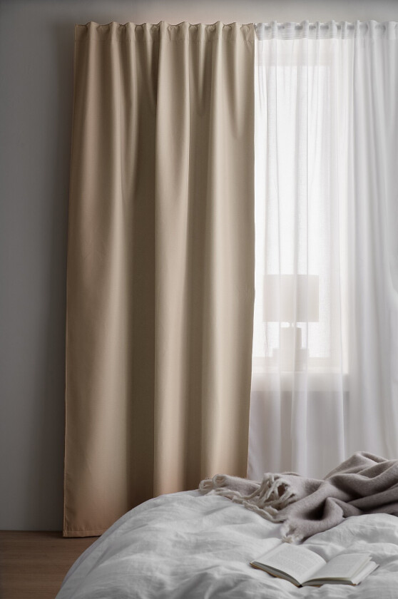Mørkleggingsgardin Cara 1 stk - Beige