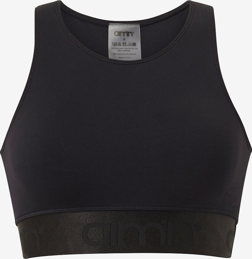 Sports-BH Black Bound Seamless Tank Bra - Svart