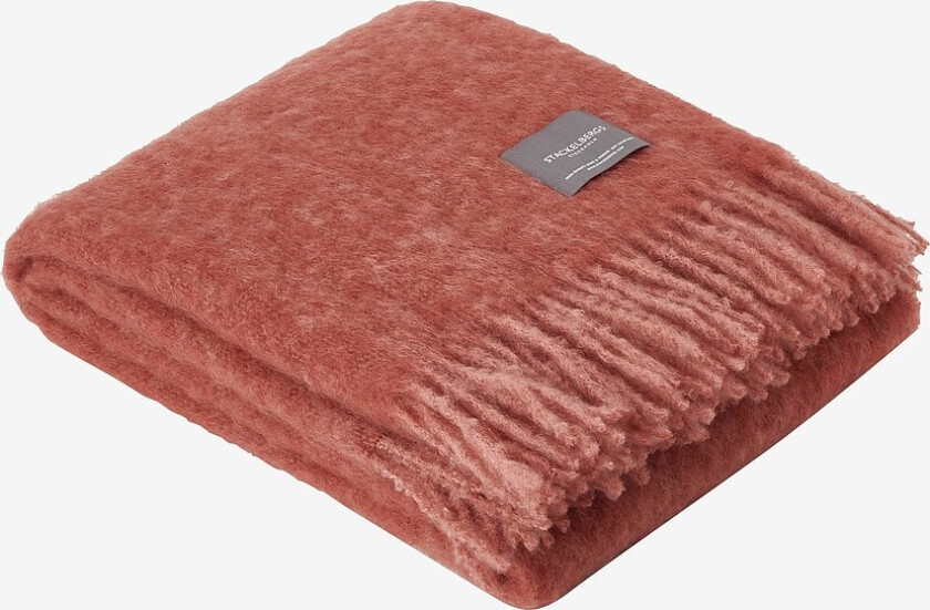 Pledd Mohair Blanket Melange - Rosa