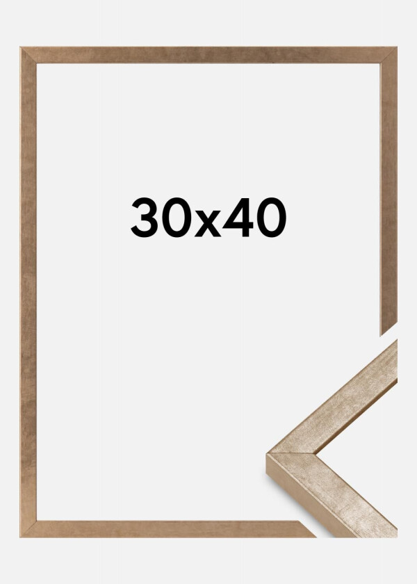 Ramme Ares Akrylglass Messing 30x40 Cm