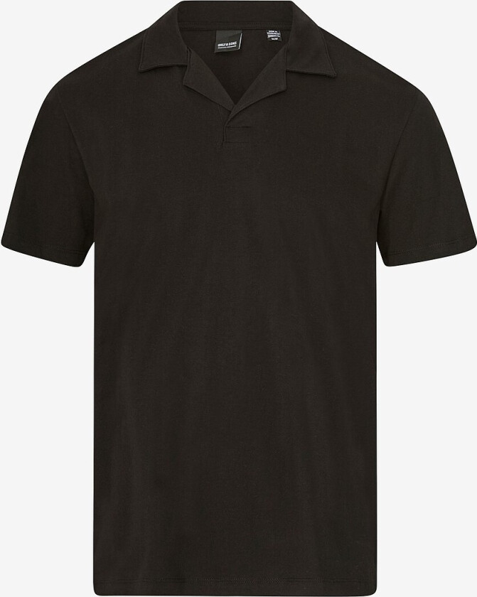 Pologenser onsAbraham Reg SS Resort Polo - Svart