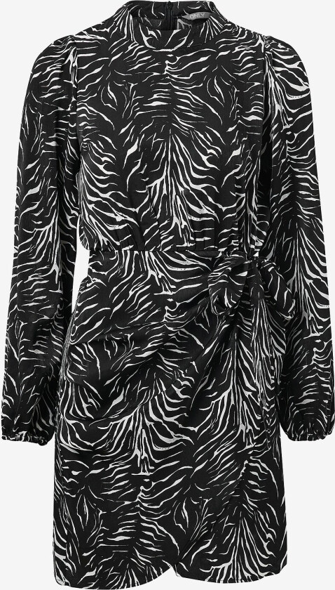 Kjole onlMille L/S Wrap Dress Ptm - Svart
